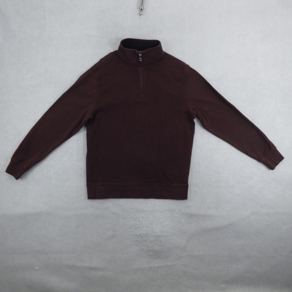 Ted Baker Sweater Mens Medium Waffle Knit 1/4 Zip Mock Neck Pullover